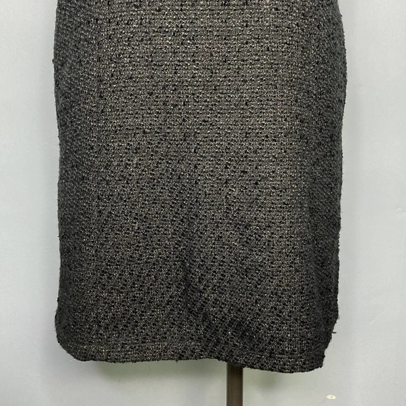 Lauren James Black Tweed Austen Dress Metallic Sparkle Lined Shift Dress Size S - Picture 3 of 16